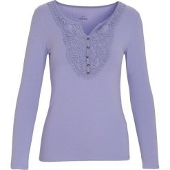 Fioletowa Bluzka Ethnic. Fioletowe bluzki damskie Born2be, xl, bez wzorów, bez kołnierzyka, z długim rękawem. Za 29,99 zł.
