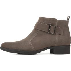 Geox botki damskie Laceyin D94BFE 00022 37.0 brązowe. Pomarańczowe botki damskie Geox, z zamszu, na niskim obcasie, na obcasie, z paskami. Za 429,00 zł.