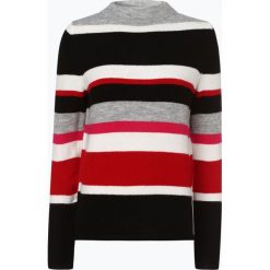 Comma casual identity - Sweter damski, czerwony. Czerwone swetry damskie marki comma casual identity, w paski, z dzianiny, casualowe, bez rękawów, bez kaptura. Za 249,95 zł.
