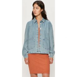 Only - Kurtka jeansowa. Niebieskie kurtki damskie ONLY, bez wzorów, z bawełny, krótkie, bez kaptura. Za 169,90 zł.