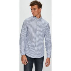 Tommy Hilfiger - Koszula. Szare koszule męskie na spinki TOMMY HILFIGER, l, w paski, z bawełny, button down, z długim rękawem. Za 359,90 zł.