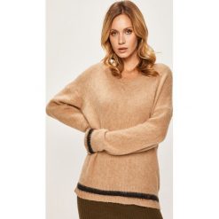 Calvin Klein - Sweter. Szare swetry damskie Calvin Klein, s, bez wzorów, z wełny, bez rękawów, bez kaptura. W wyprzedaży za 699,90 zł.