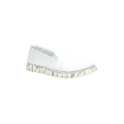 Tenisówki Maciejka Białe półbuty skórzane slip on 03512-11/00-0. Białe półbuty damskie Maciejka, bez wzorów, bez zapięcia. Za 228,99 zł.