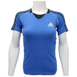 T-shirty damskie: Adidas Koszulka damska Pres S/S Tee niebieska r. 40