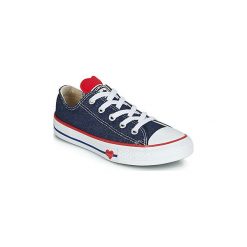 Buty Dziecko Converse CHUCK TAYLOR ALL STAR SUCKER FOR LOVE DENIM OX. Niebieskie trampki dziewczęce Converse, bez wzorów, z denimu, bez zapięcia. Za 199,00 zł.