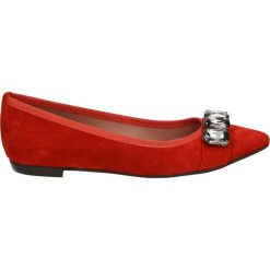 Baleriny - 2601 VEL ROSS. Czerwone baleriny damskie zamszowe marki Venezia. Za 299,00 zł.