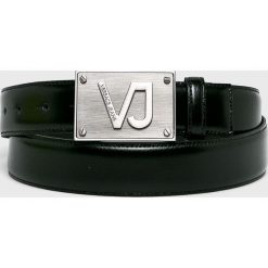 Versace Jeans - Pasek skórzany. Czarne paski męskie Versace Jeans, w paski, z jeansu. W wyprzedaży za 249,90 zł.