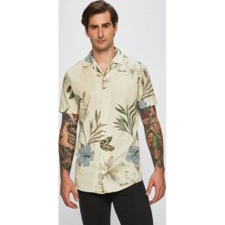 Premium by Jack&Jones - Koszula. Czarne koszule męskie Premium by Jack&Jones, s, w kwiaty, z bawełny, klasyczne, z klasycznym kołnierzykiem, z krótkim rękawem. W wyprzedaży za 89,90 zł.