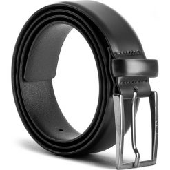 Pasek Męski BOSS - Gavri 50380102 85 Black 001. Czarne paski męskie Boss, w paski, ze skóry. W wyprzedaży za 299,00 zł.
