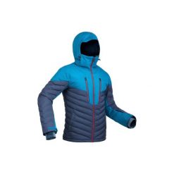 Kurtka narciarska SKI-P JKT 900 WARM męska. Niebieskie kurtki męskie WED'ZE, xl, z poliesteru, narciarskie. Za 599,99 zł.