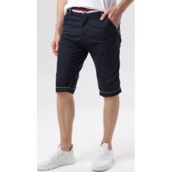 Granatowe Szorty Ocelis. Niebieskie spodenki i szorty męskie Born2be, xl, bez wzorów. W wyprzedaży za 54,99 zł.