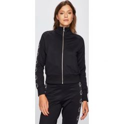 Karl Lagerfeld - Bluza. Czarne bluzy damskie marki KARL LAGERFELD, s, bez wzorów, z elastanu, bez rękawów, bez kaptura. Za 919,90 zł.