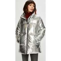 Tommy Hilfiger - Kurtka puchowa. Szare bomberki damskie TOMMY HILFIGER, l, z materiału. Za 1249,00 zł.