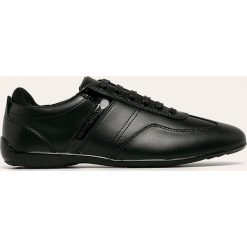 Emporio Armani - Buty. Czarne sneakersy męskie Emporio Armani, ze skóry, na sznurówki. Za 899,90 zł.