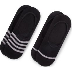 Zestaw 2 par stopek męskich BUGATTI - 6875 Stripe Black 610. Czarne skarpetki męskie Bugatti, z elastanu. Za 45,00 zł.