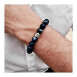 Bransoletka męska LE BLEU. Żółte bransoletki męskie DIZARRO, z kryształem, złote. Za 190,00 zł.