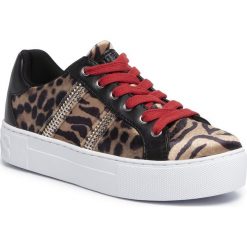 Sneakersy GUESS - Mayby2 FL8YY2 FAB12 LEOPARD. Pomarańczowe półbuty damskie Guess, ze skóry ekologicznej. W wyprzedaży za 349,00 zł.