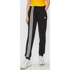 Adidas Performance - Spodnie. Czarne spodnie damskie adidas Performance, s, bez wzorów, z bawełny. Za 179,90 zł.