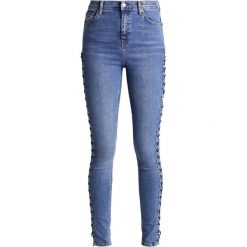 Topshop Tall JAMIE Jeans Skinny Fit middenim. Niebieskie jeansy damskie marki Topshop Tall, z elastanu. W wyprzedaży za 144,50 zł.