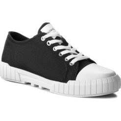Trampki CALVIN KLEIN JEANS - Beato S1748 Black. Czarne półbuty męskie Calvin Klein Jeans, bez wzorów, z jeansu, eleganckie, bez zapięcia. W wyprzedaży za 309,00 zł.