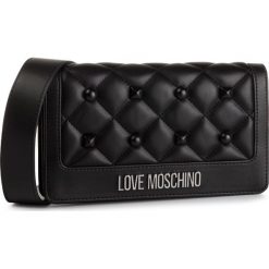 Torebka LOVE MOSCHINO - JC4060PP18LH0000 Nero. Czarne listonoszki damskie Love Moschino, bez wzorów, ze skóry ekologicznej, eleganckie, bez dodatków. W wyprzedaży za 499,00 zł.