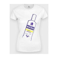 Koszulka damska Vodka Bass. Koszulki damskie MegaKoszulki, m, bez wzorów, z bawełny, z podwójnym kołnierzykiem. Za 49,90 zł.