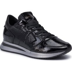 Sneakersy PHILIPPE MODEL - Trpx TZLD KN06 Noir. Czarne półbuty damskie Philippe Model, na co dzień, bez wzorów, ze skóry, bez obcasa, na koturnie, bez zapięcia. Za 1269,00 zł.
