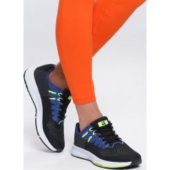 Czarno-Niebieskie Buty Sportowe Hypnotized. Czarne buty sportowe damskie Renee, z aplikacjami, sportowe. Za 69,99 zł.