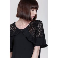 Bluzki damskie: Czarna Bluzka Arm Lace