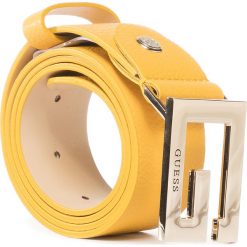 Pasek Damski GUESS - Brightside (PY) Belts BW7330 VIN40 YEL. Żółte paski damskie Guess, w paski, ze skóry ekologicznej. W wyprzedaży za 189,00 zł.