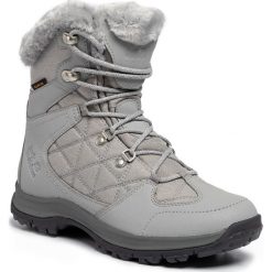 Śniegowce JACK WOLFSKIN - Thunder Bay Texapore Mid W 4020532 Light Grey/Grey. Szare kozaki damskie Jack Wolfskin, na zimę, ze skóry ekologicznej, bez zapięcia. W wyprzedaży za 459,00 zł.