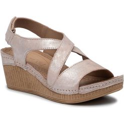 Sandały LASOCKI - RST-2119-01 Lt Pink. Różowe klapki damskie Lasocki, bez wzorów, ze skóry, bez obcasa, na obcasie. Za 139,99 zł.