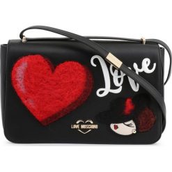 Love Moschino Listonoszka JC4089PP18LP. Listonoszki damskie Love Moschino, w paski, ze skóry, na ramię, z nadrukiem, bez dodatków. Za 548,00 zł.
