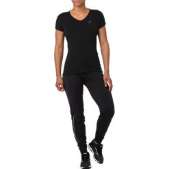 Spodnie Asics Knit Pant W Czarne. Czarne spodnie damskie Asics, ze skóry. Za 179,99 zł.