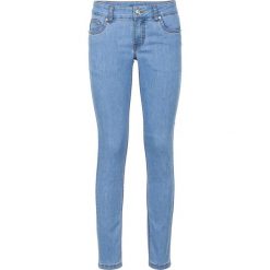 Dżinsy ze stretchem SKINNY bonprix niebieski "bleached”. Niebieskie jeansy damskie bonprix, z jeansu. Za 99,99 zł.