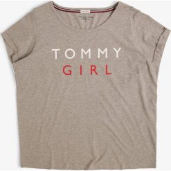 Tommy Hilfiger - Damska koszulka od piżamy, szary. Szare piżamy damskie TOMMY HILFIGER, s, bez wzorów, z bawełny, eleganckie, bez kołnierzyka. Za 119,95 zł.