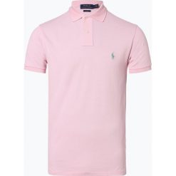 Polo Ralph Lauren - Męska koszulka polo – Slim fit, różowy. Różowe koszulki męskie Polo Ralph Lauren, m, z haftami, z bawełny, klasyczne, bez rękawów. Za 229,95 zł.
