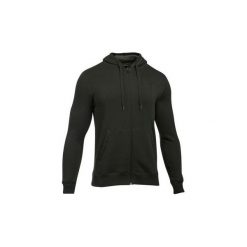 Bluzy Under Armour Rival Fitted Full Zip 1302290-357. Czarne bluzy męskie Under Armour, xs, bez wzorów, bez kołnierzyka, bez rękawów, bez kaptura. Za 199,99 zł.