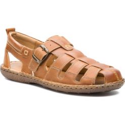 Sandały LASOCKI FOR MEN - MI08-448-51-01 Camel. Pomarańczowe klapki męskie Lasocki For Men, bez wzorów, ze skóry. W wyprzedaży za 74,98 zł.