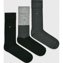 Tommy Hilfiger - Skarpety (3 pack). Niebieskie skarpetki męskie TOMMY HILFIGER, bez wzorów, z elastanu. W wyprzedaży za 39,90 zł.