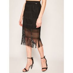 Spódnica midi Guess Edith W0GD08 WCTN0. Różowe spódniczki damskie Guess, s, z aplikacjami, z poliesteru, midi. W wyprzedaży za 289,00 zł.