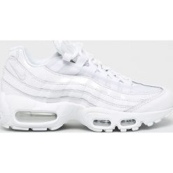 Nike Sportswear - Buty Air Max 95. Białe buty sportowe damskie Nike Sportswear, bez wzorów, ze skóry, sportowe. W wyprzedaży za 629,90 zł.