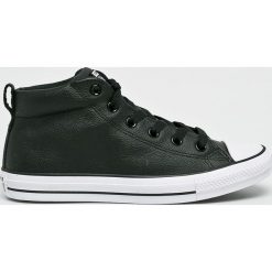Converse - Trampki. Czarne trampki męskie marki Converse, z gumy, na sznurówki. W wyprzedaży za 249,90 zł.