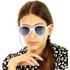 Modne okulary przeciwsłoneczne mazzini instastyle biały. Białe okulary przeciwsłoneczne damskie LOOKS STYLE EYEWAER, eleganckie. W wyprzedaży za 59,90 zł.