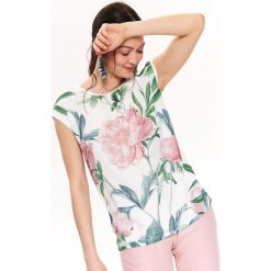 BLUZKA Z ŁĄCZONYCH MATERIAŁÓW. Bluzki damskie Top Secret. W wyprzedaży za 49,99 zł.