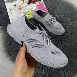 Buty sportowe damskie slip on szare N.E.W.S. - szary. Szare buty sportowe damskie sportowe. Za 59,99 zł.