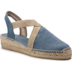 Espadryle TONI PONS - Verdi-V Blue. Niebieskie espadryle damskie Toni Pons, bez wzorów, z tworzywa sztucznego, bez obcasa, na obcasie. Za 199,00 zł.