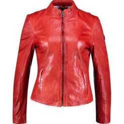 Gipsy CHESSY Kurtka skórzana poppy red. Czerwone kurtki damskie marki Gipsy, m, z materiału. W wyprzedaży za 629,25 zł.