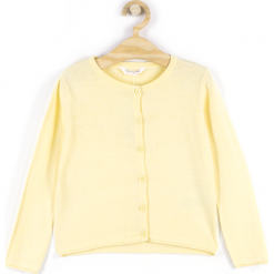 Sweter. Żółte swetry dziewczęce marki BASIC GIRL, z bawełny. Za 39,90 zł.