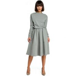 Bewear Sukienka Damska Xl Szary. Szare sukienki na komunię BeWear, na co dzień, xl, z materiału. Za 259,00 zł.